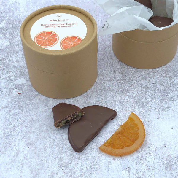 Dark chocolate orange segments