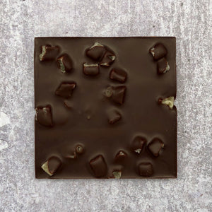 Ginger dark chocolate slab bar